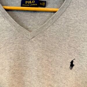 Polo Ralph Lauren Gray V-Neck Sweater